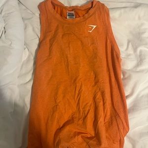 orange gymshark tank